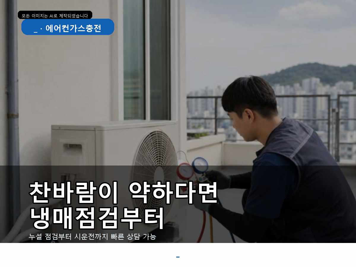 구미시 부곡동 에어컨가스충전, 찬바람이 약해진 원인을 확인한 사례